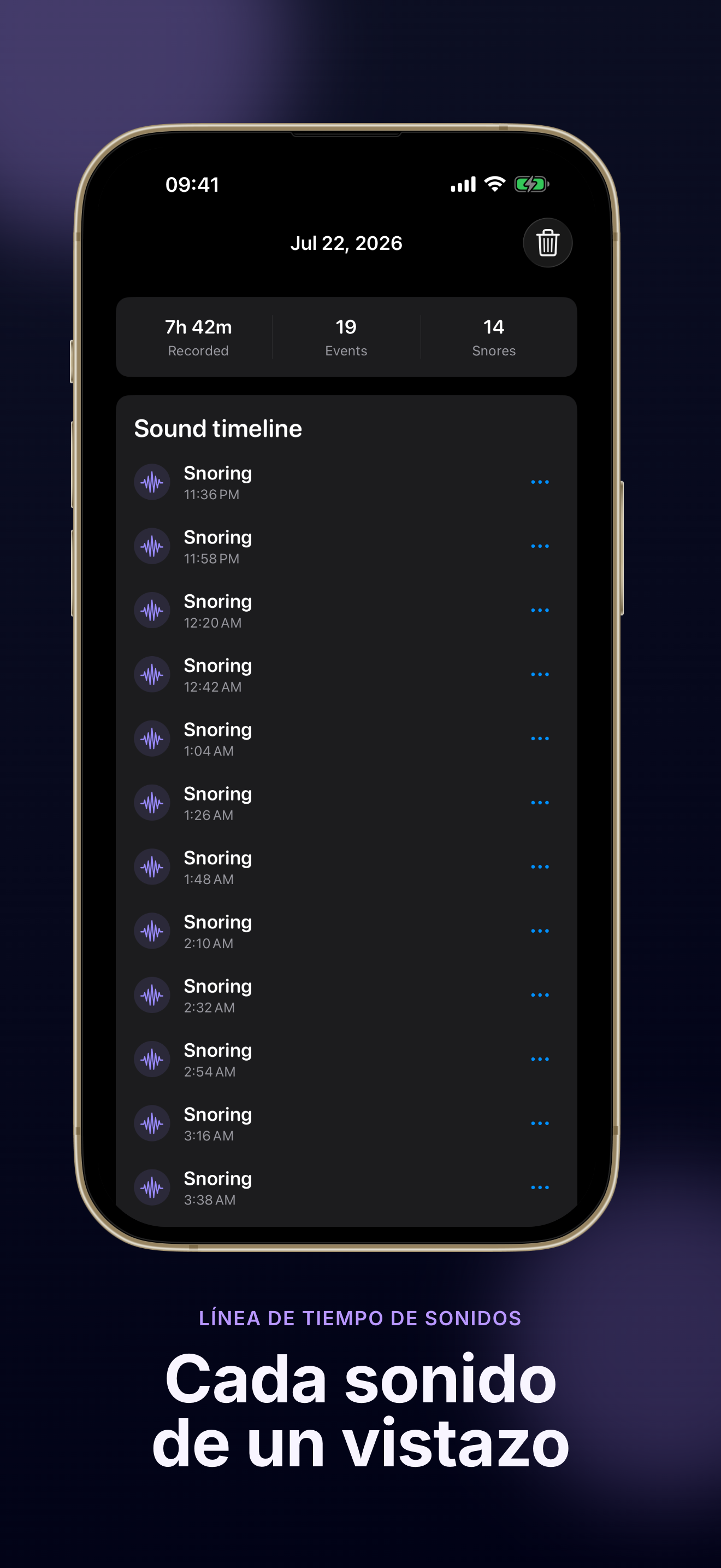 Snore Diary screenshot 2