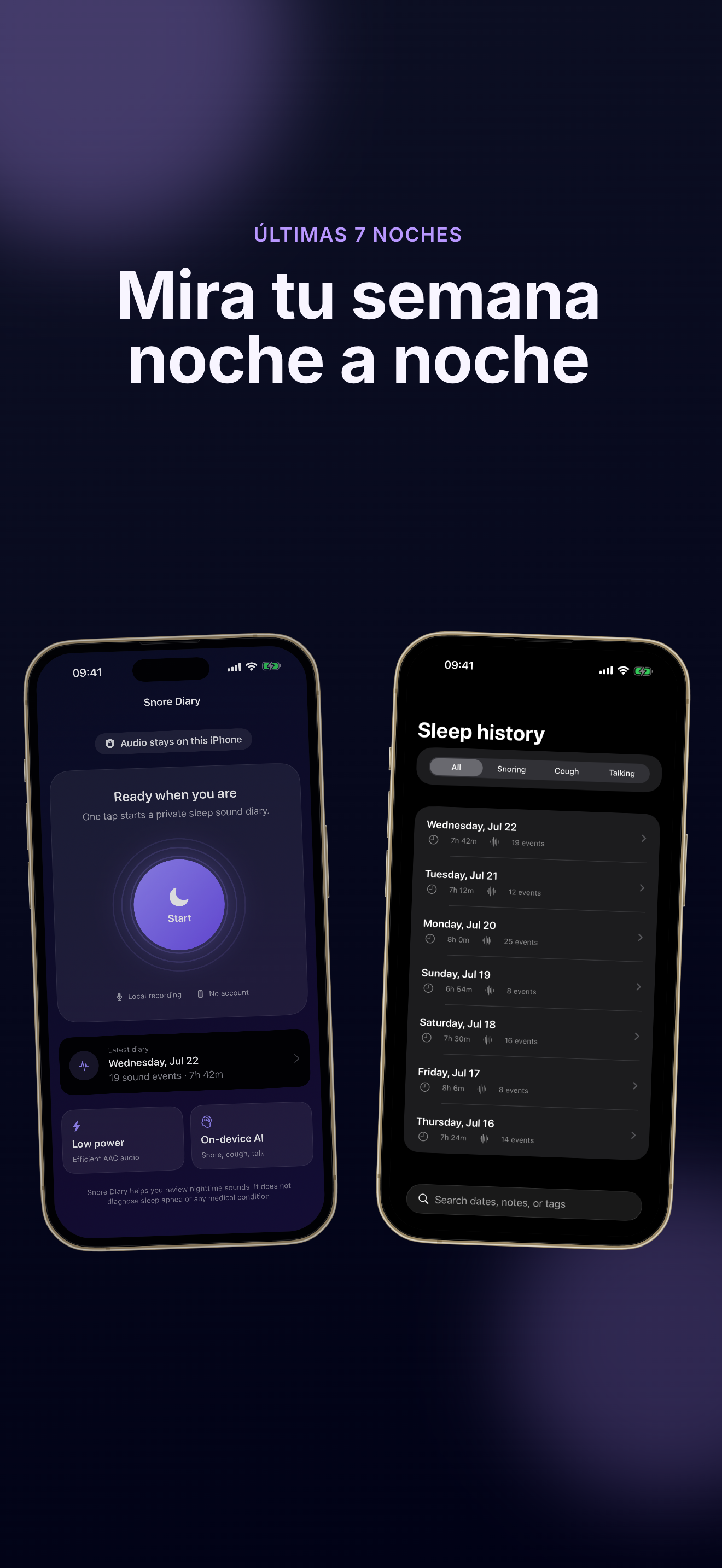 Snore Diary screenshot 3