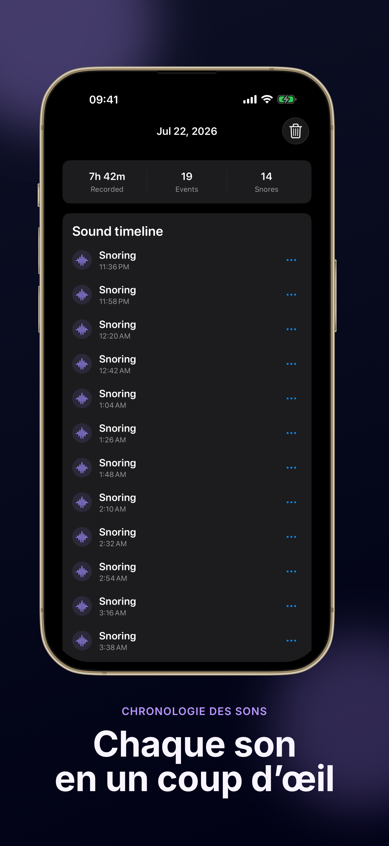 Snore Diary screenshot 2