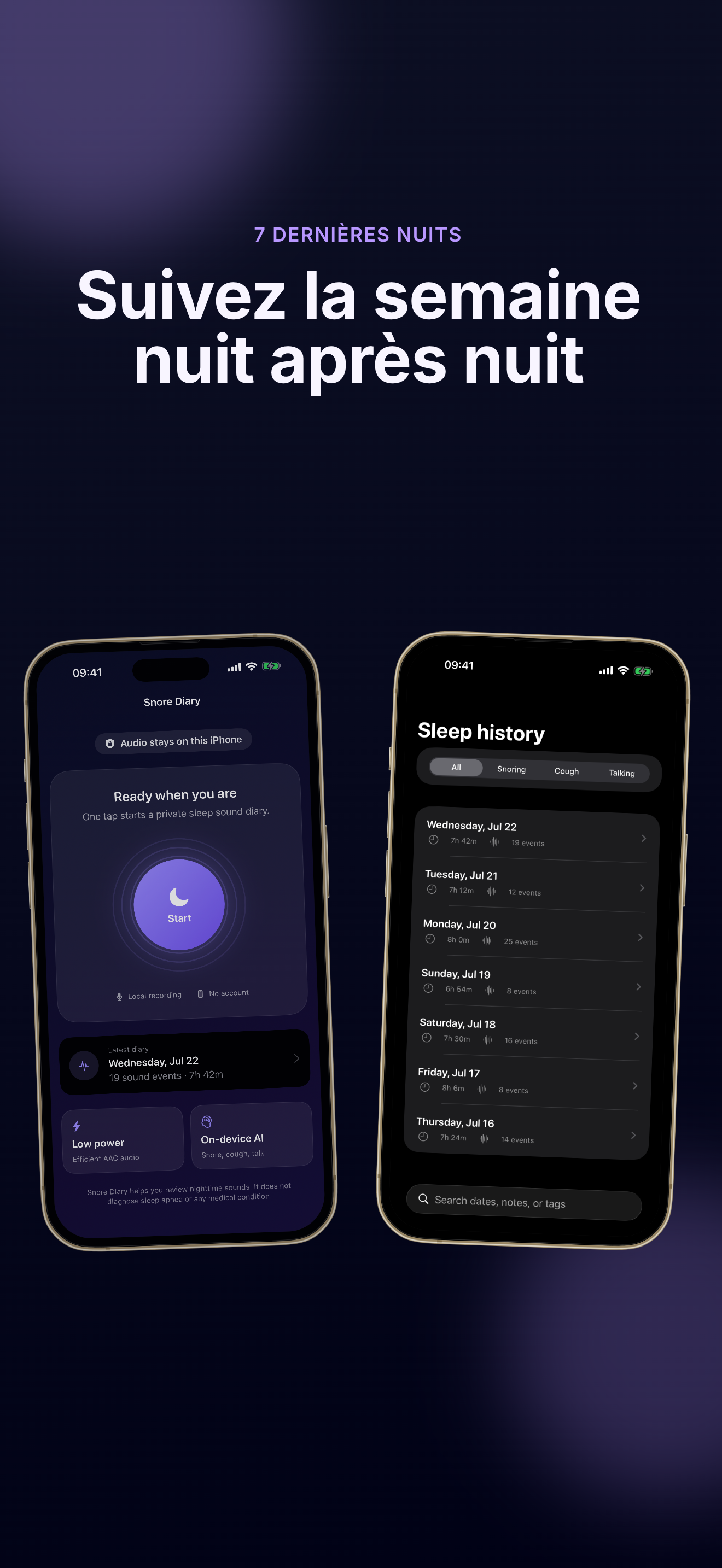 Snore Diary screenshot 3