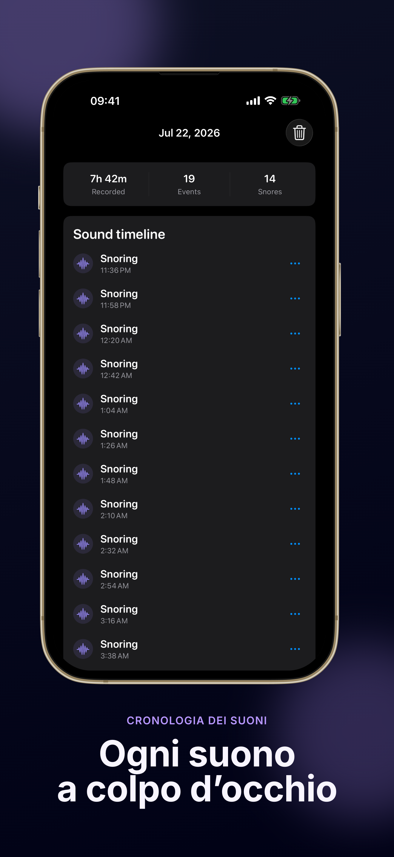 Snore Diary screenshot 2