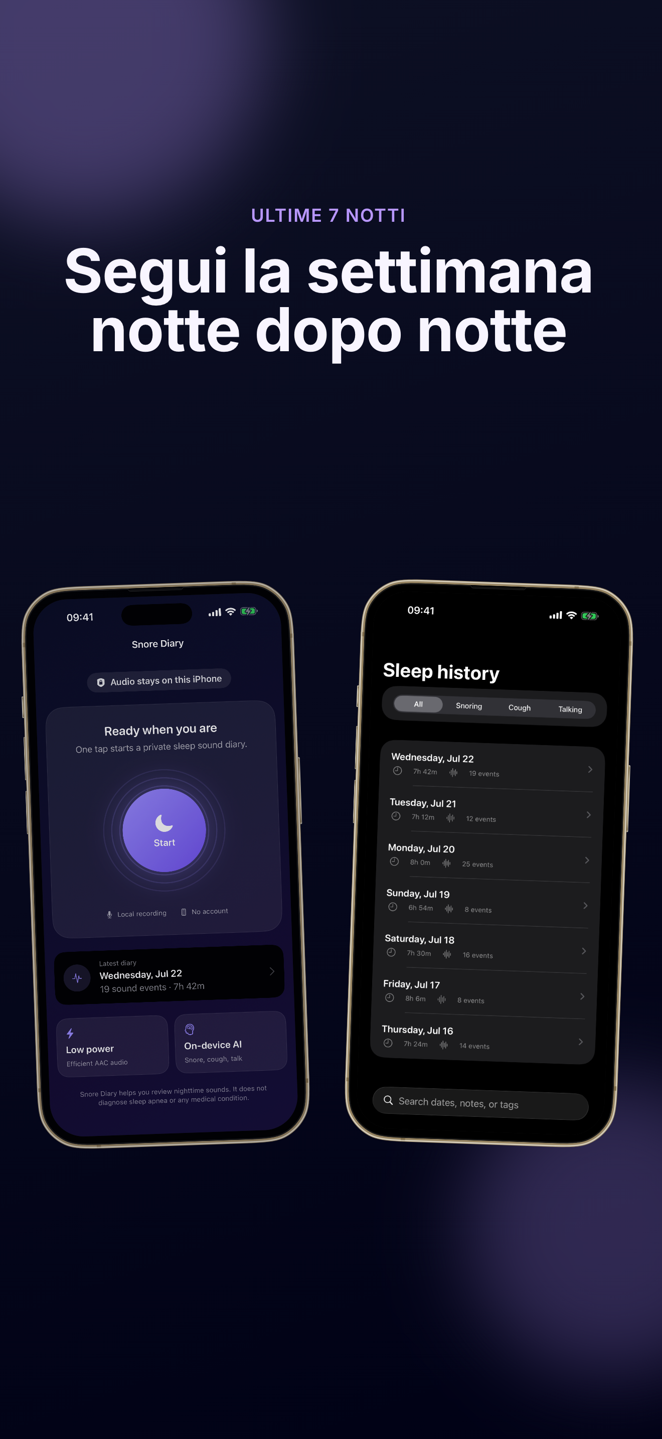 Snore Diary screenshot 3