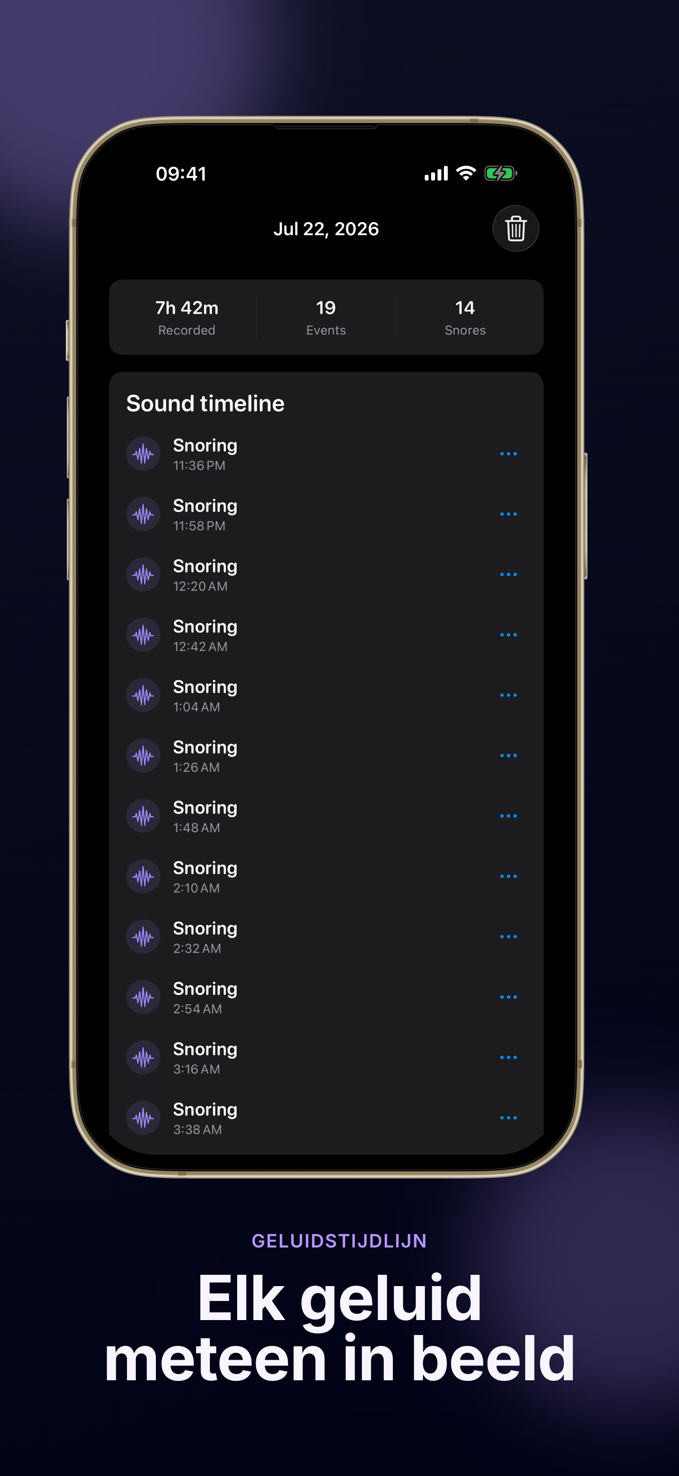 Snore Diary screenshot 2