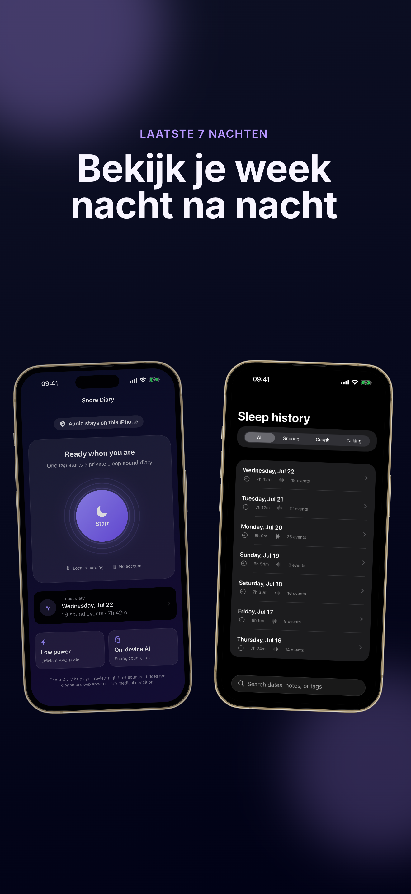 Snore Diary screenshot 3