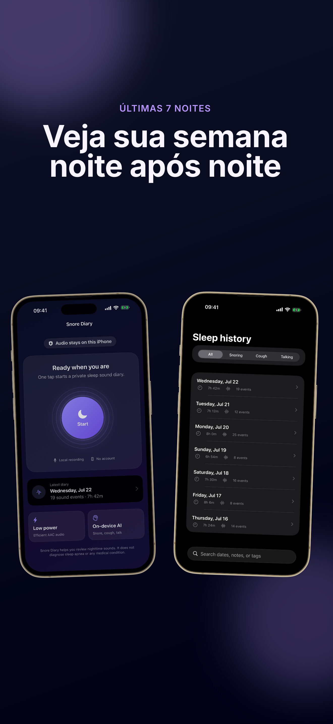 Snore Diary screenshot 3
